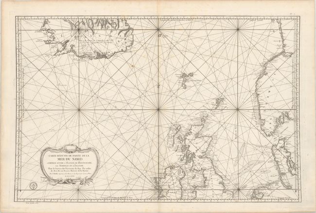 Carte Reduite de Partie de la Mer du Nord Comprise Entre l'Ecosse, le Dannemark, la Norwege et l'Islande...