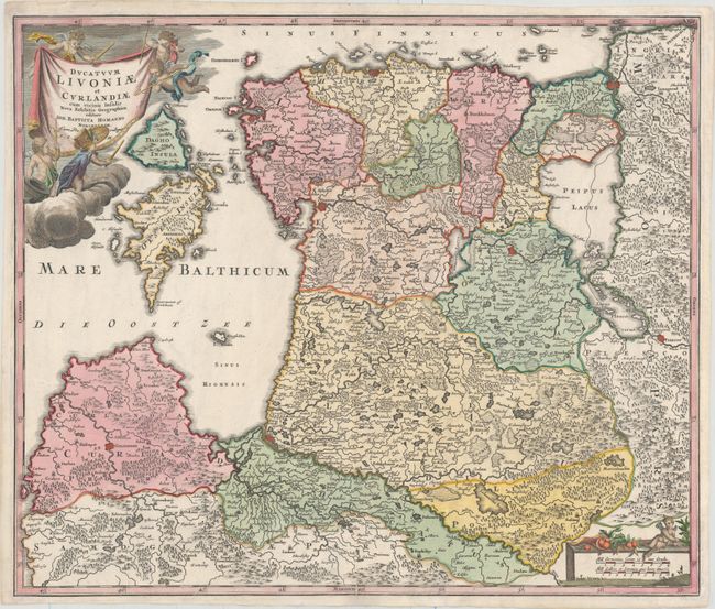 Ducatuum Livoniae et Curlandiae cum Vicinis Insulis Nova Exhibitio Geographica