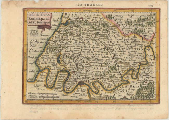 L'Isle de France Parisiensis Agri Descriptio