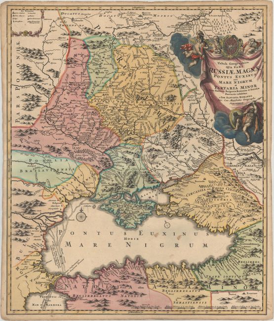 Tabula Geographica qua Pars Russiae Magnae, Pontus Euxinus seu Mare Nigrum et Tartaria Minor...
