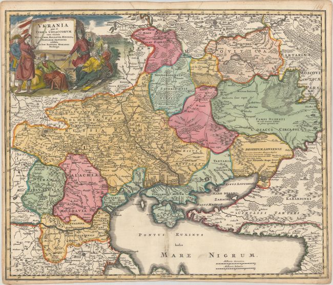 Ukrania quae et Terra Cosaccorum cum Vicinis Walachiae, Moldaviae, Minorisq, Tartariae Provinciis