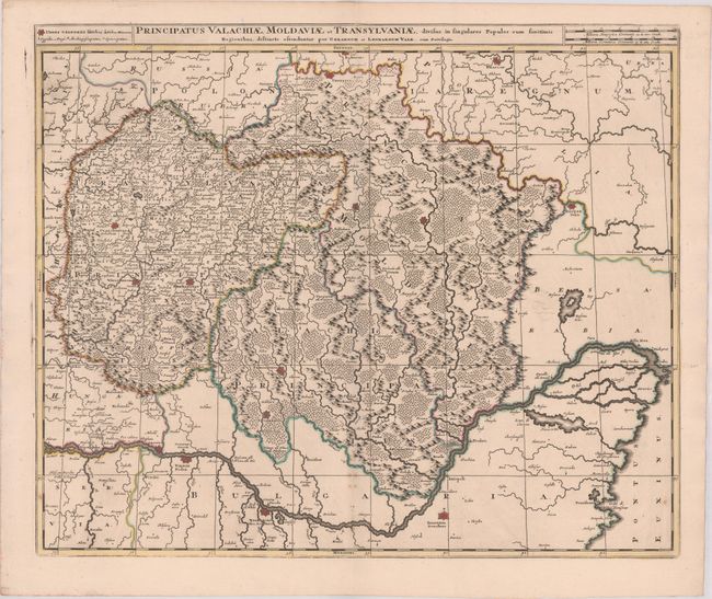 Principatus Valachiae, Moldaviae et Transylvaniae, Divisus in Singulares Populos cum Finitimis Regionibus...