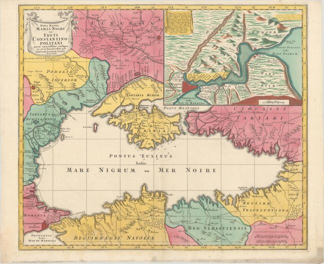 Nova Mappa Maris Nigri et Freti Constantinopolitani quam Exactissime Consignata et in Lucem Edita