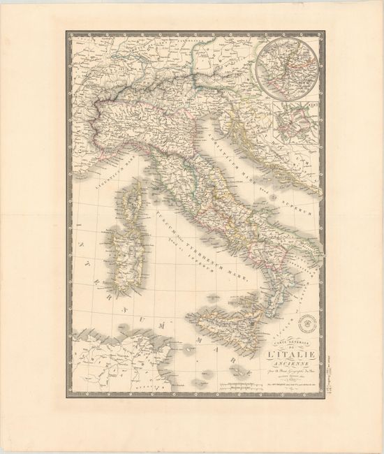 Carte Generale de l'Italie Ancienne