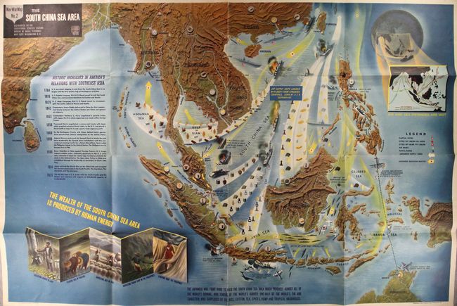 Nav War Map No. 2 - The South China Sea Area [on verso] Nav War Map No. 1 - The Mediterranean