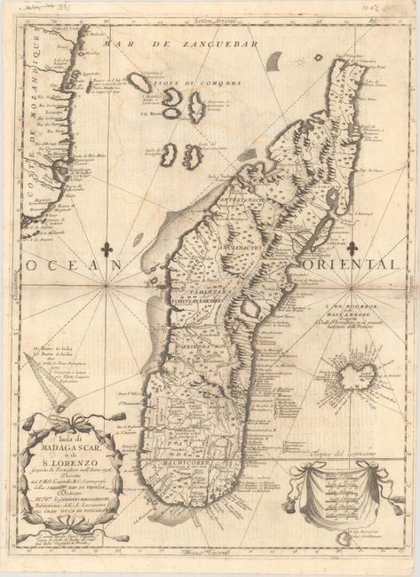 Isola di Madagascar, o di S. Lorenzo Scoperta da Portoghesi nell' Anno 1506, Descritta