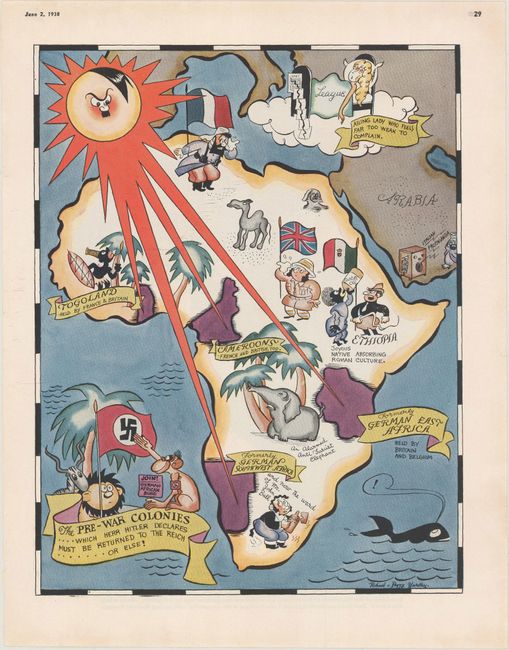 The Pre-War Colonies.... Which Herr Hitler Declares Must Be Returned to the Reich....... or Else!