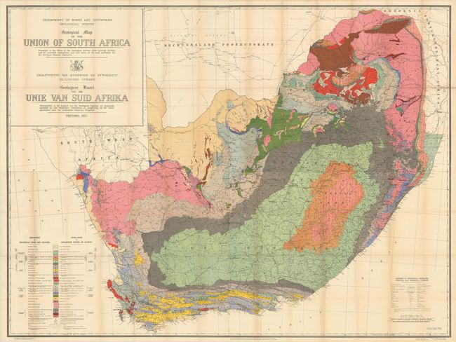 Geological Map of the Union of South Africa / Geologiese Kaart van die Unie van Suid Afrika
