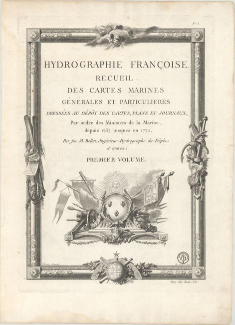 Hydrographie Francoise. Recueil des Cartes Marines Generales et Particulieres ... Premier Volume [and] ... Second Volume