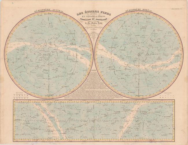 Les Etoiles Fixes Divisees en Constellations Boreales et  Australes...