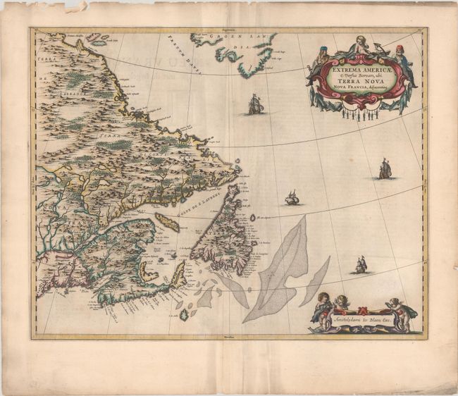 Extrema Americae Versus Boream, ubi Terra Nova Nova Francia, Adjacentiaqs