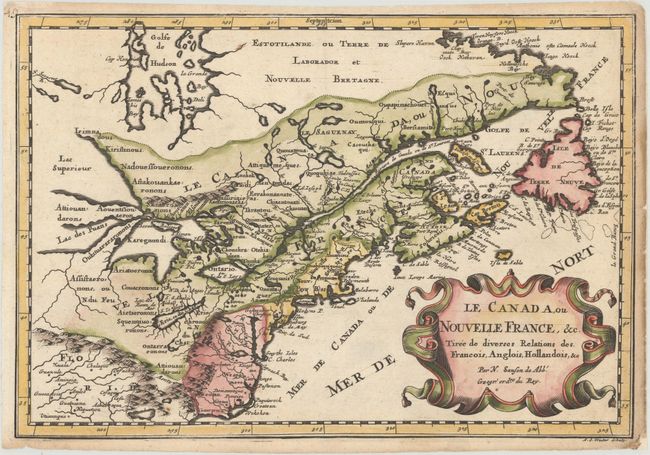 Le Canada, ou Nouvelle France, &c. Tiree de Diverses Relations des Francois, Anglois, Hollandois, &c