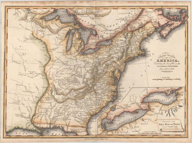 United States of America, Exhibiting the Seat of War on the Canadian Frontier from 1812 to 1815