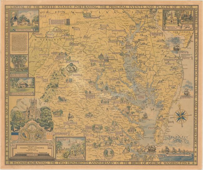 A Descriptive Map of the Region Within One Hundred Miles of the Capital of the United States...
