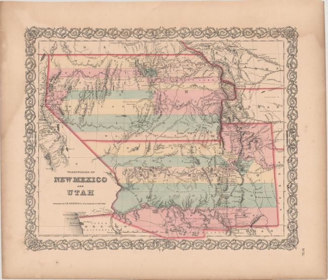 Territories of New Mexico and Utah [and] Colton's Territories of New Mexico Arizona Colorado Nevada and Utah