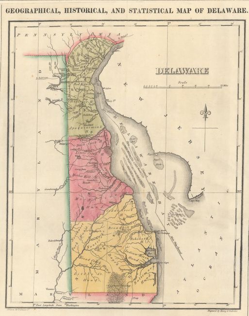 Geographical, Historical, and Statistical Map of Delaware