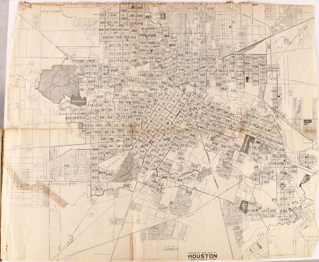 Braceys Block Maps of the City of Houston. For 1946 Showing Who Owns Houston in Detail...