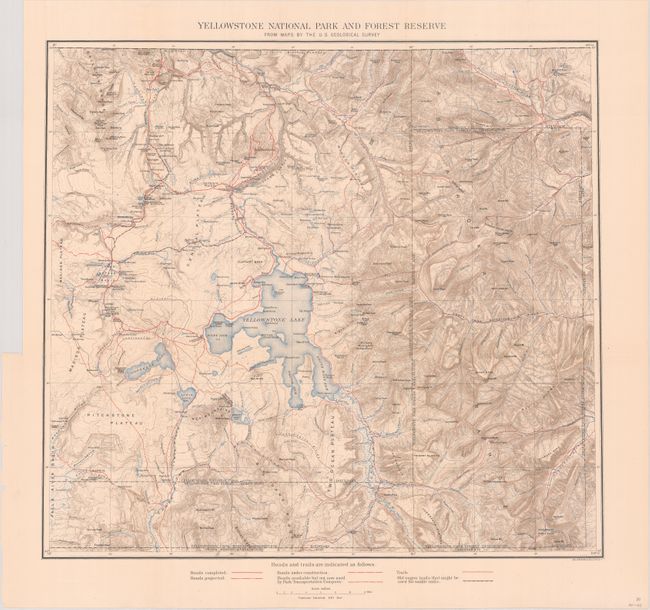 Yellowstone National Park and Forest Reserve from Maps by the U.S. Geological Survey