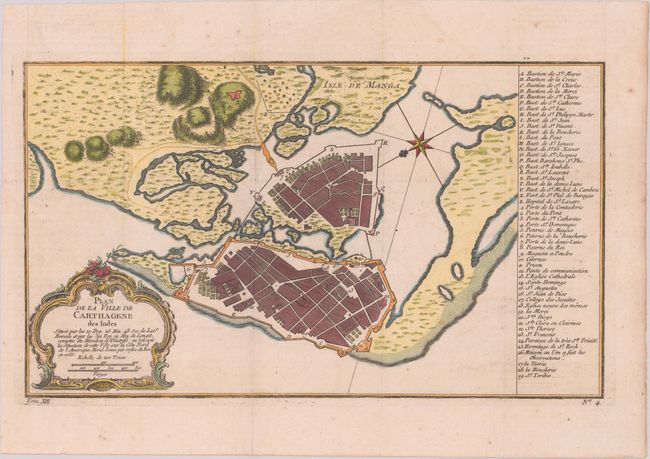 Plan de la Ville de Carthagene des Indes...