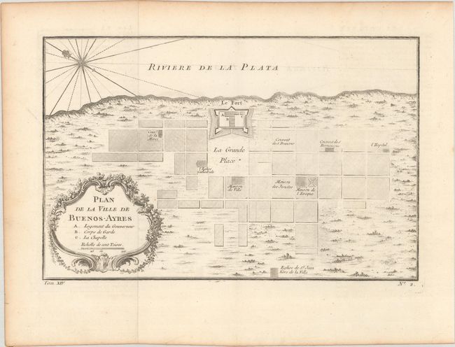 Plan de la Ville de Buenos-Ayres [and] Carte de la Riviere de La Plata pour Servir a l'Histoire Generale des Voyages