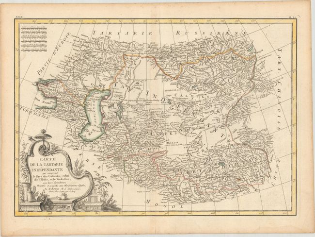 Carte de la Tartarie Independante qui Comprend le Pays des Calmuks, Celui des Usbeks, et le Turkestan, avec Leurs Dependances...