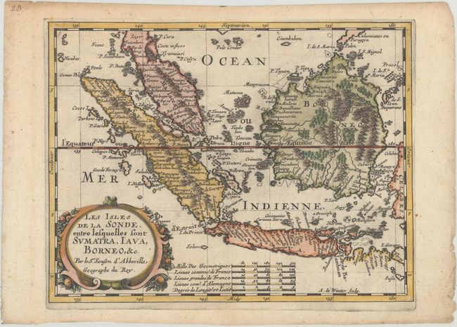 Les Isles de la Sonde. Entre Lesquelles sont Sumatra, Iava, Borneo, &c.