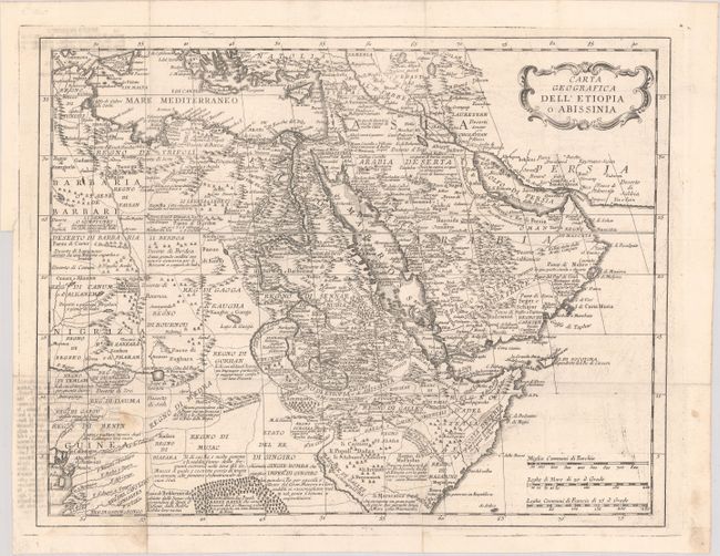 Carta Geografica dell' Etiopia o Abissinia