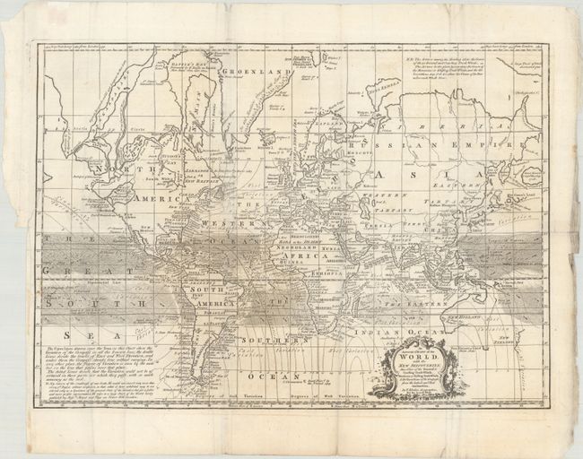 An Accurate Chart of the World, with the New Discoveries; Also a View of the General & Coasting Trade Winds, Monsoons or Shifting Trade Winds...