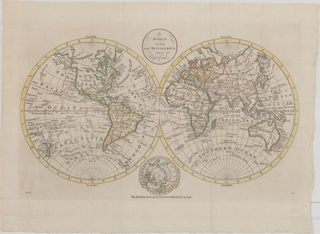 The World Including the Discoveries. Made by Capt. Cook