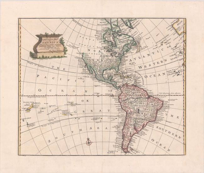 A New General Map of America. Drawn from Several Accurate Particular Maps and Charts, and Regulated by Astronomical Observations