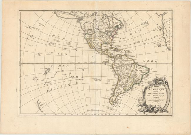 L'Amerique Divisee par Grands Etats