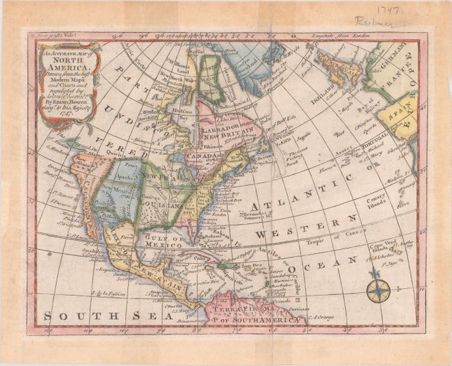 An Accurate Map of North America, Drawn from the Best Modern Maps and Charts and Regulated by Astronl Observatns
