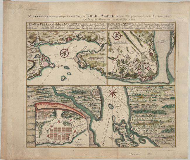 Vorstellung einiger Gegenden und Plaetze in Nord-America unter Franzoesisch und Englische Jurisdiction Gehoerig