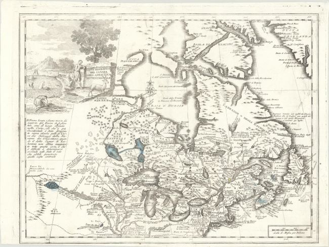 Carta Geografica del Canada nell' America Settentrionale