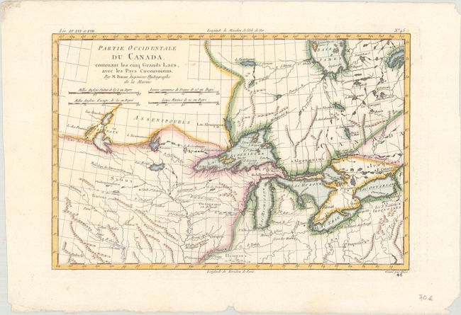 Partie Occidentale du Canada. Contenant les Cinq Grands Lacs, avec les Pays Circonvoisins