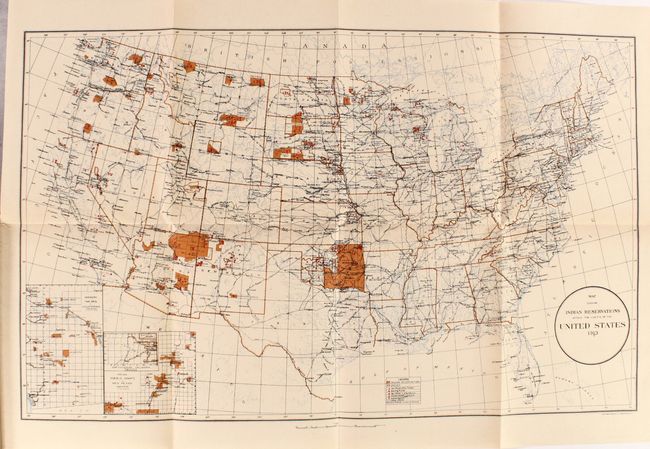 Map Showing Indian Reservations Within the Limits of the United States 1913 [and] Map Showing Indian Reservations in the United States... [in] The American Indian in the United States - Period 1850-1914