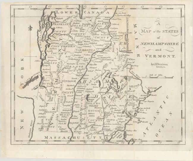 A Map of the States of New Hampshire and Vermont