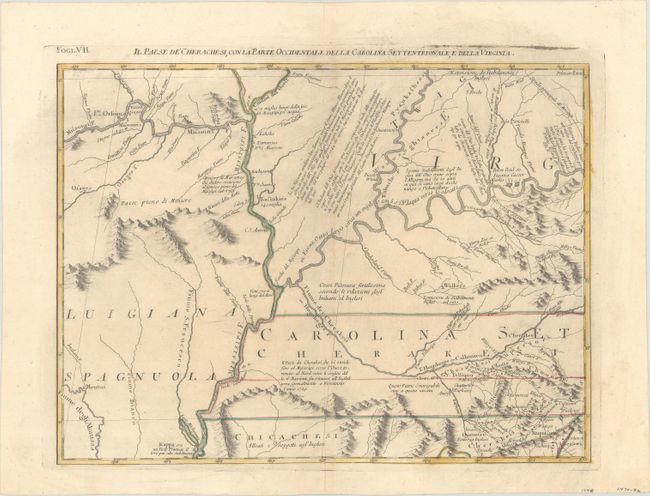 Il Paese de Cherachesi, con la Parte Occidentale della Carolina Settentrionale, e della Virginia