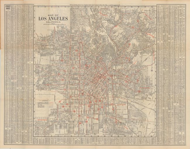 Map of Los Angeles California [and] Map of Los Angeles California