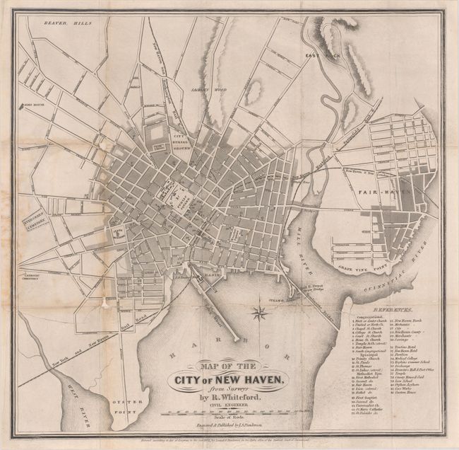 Map of the City of New Haven, from Surveys