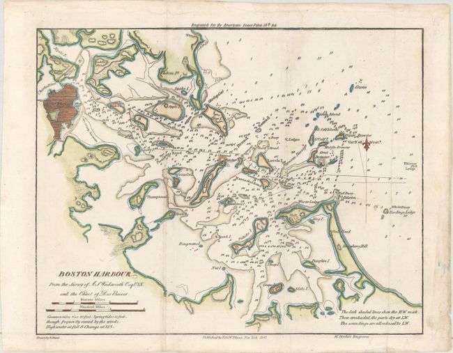 Boston Harbour from the Survey of A.S. Wadsworth Esq. U.S.N. and the Chart of Des Barres