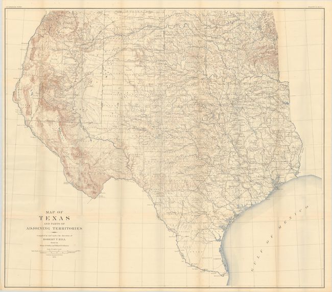 Map of Texas And Parts of Adjoining Territories