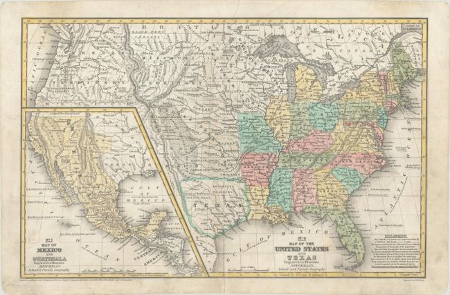 No. 4 Map of the United States and Texas / No. 5 Map of Mexico and Guatimala