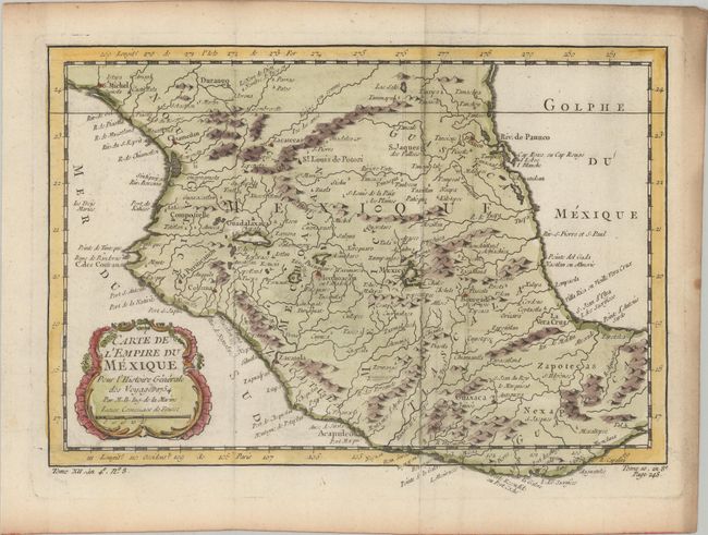 Carte de l'Empire du Mexique pour l'Histoire Generale des Voyages