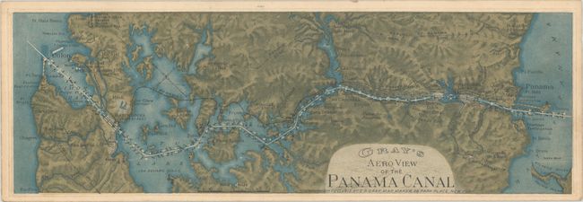 Gray's Aero View of the Panama Canal