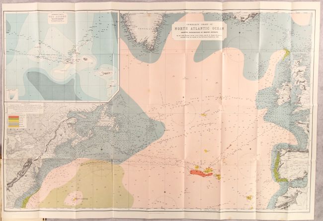 Admiralty Chart of North Atlantic Ocean Showing Distribution of Marine Deposits [in] On the Results of a Deep-Sea Sounding Expedition in the North Atlantic During the Summer of 1899