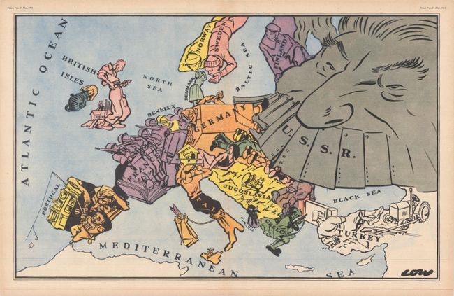 [Satirical Map of Europe with Article] 
