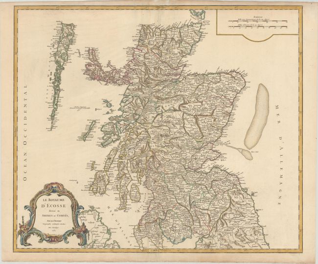 Le Royaume d'Ecosse Divise en Shires ou Comtes