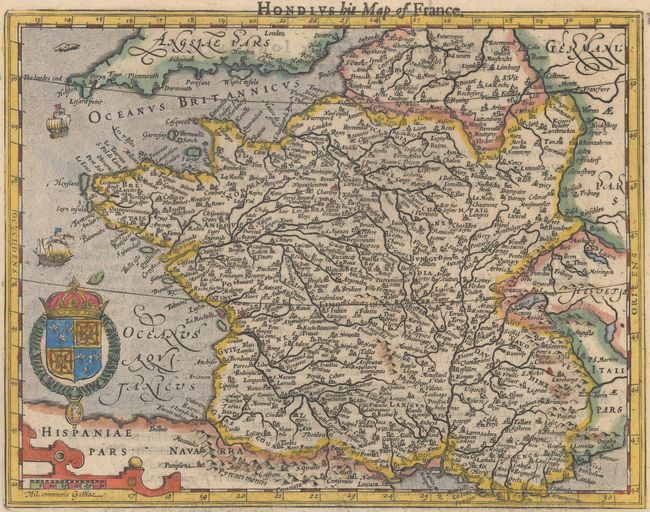 Hondius His Map of France