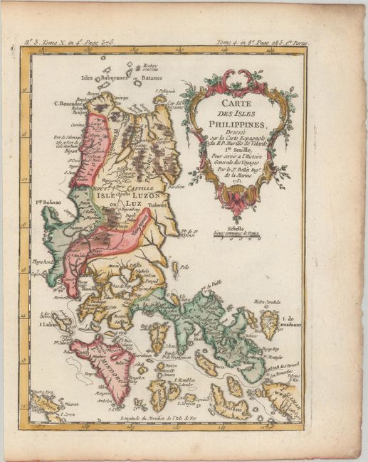 Carte des Isles Philippines, Dressee sur la Carte Espagnole du R.P. Murillo de Velarde Ire. Feuille... [and] ... 2e. Feuille
